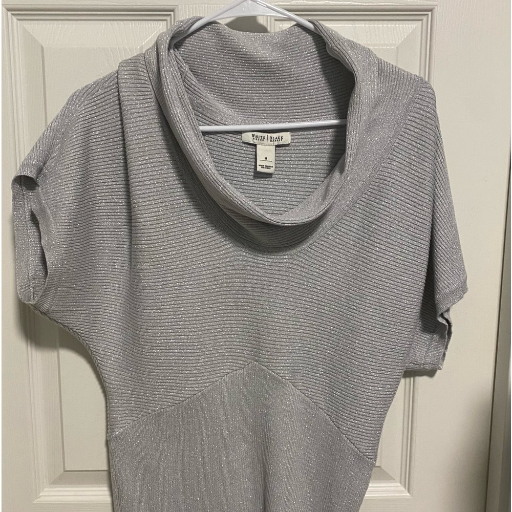 White House Black Market silver sweater